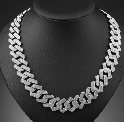 18K Diamond Cuban Link Bracelet for Men (12.5MM)