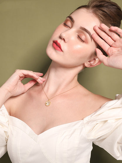 925 Silver Zodiac Necklace with Mother of Pearl Pendant