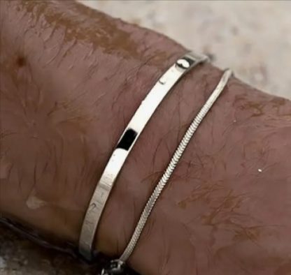 Cuban Link C-Shaped Bracelet