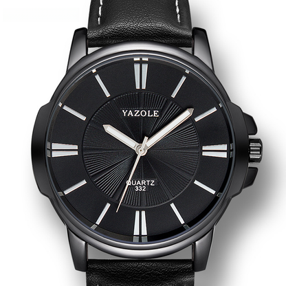 Men's Waterproof Quartz Watch with Luminous Feature