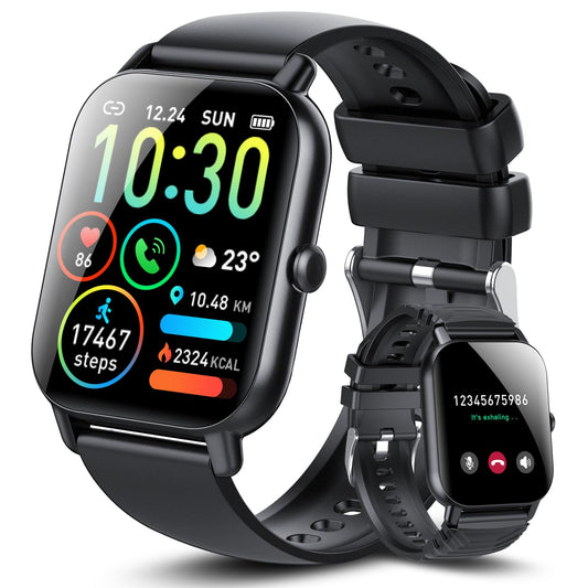 Ddidbi Smart Fitness Watch for Men Women(Answer/Make Calls) 1.85" HD Touch Screen with Sleep Heart Rate Monitor 112 Sports Modes IP68 Waterproof Activity Trackers Compatible with Android iOS