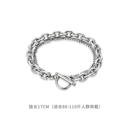 Men's Cuban Style Bracelet - Minimalist Summer Design