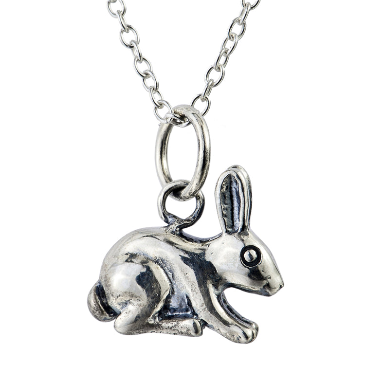 Rabbit Pendant, Women's Necklace, 925 Sterling Silver