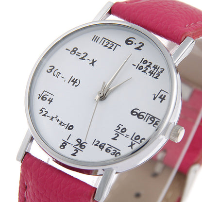 Trendy Women's Quartz Watch with Leather Strap
