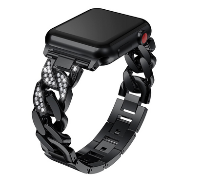 Diamond-Studded Stainless Steel Strap Compatible With Devices
