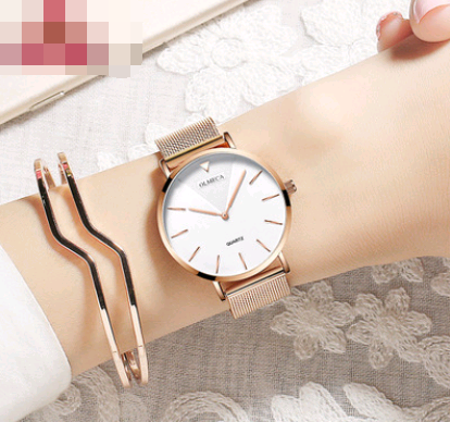 Stylish Women's Waterproof Quartz Watch with Custom Band