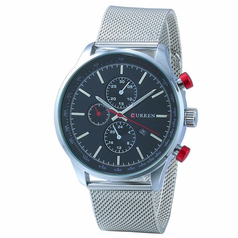 Quartz Calendar Watch for Men - Stylish Business Timepiece