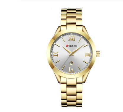 CURREN 9007 Women's Waterproof Quartz Watch with Calendar