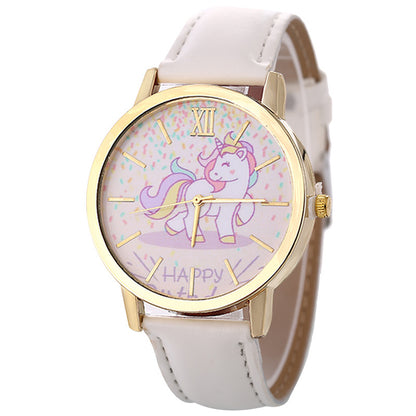 Fashionable Women's Casual Unicorn Quartz Watch