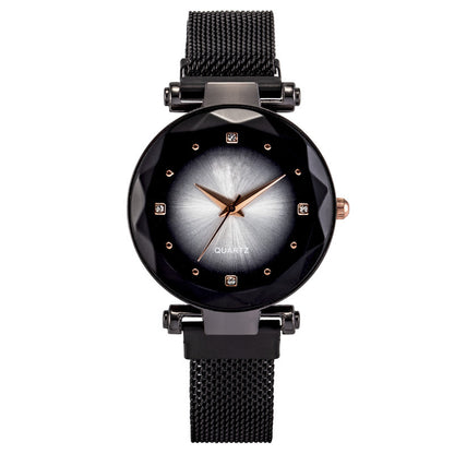 Wholesale Women's Quartz Starry Sky Watch with Magnet Band