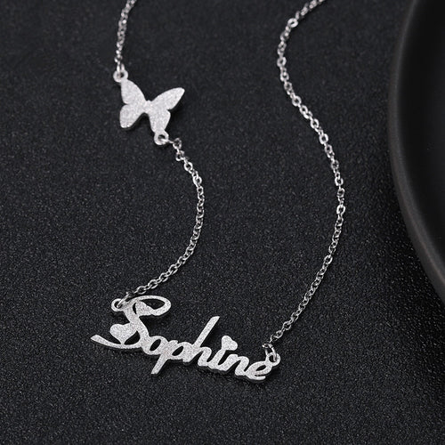 Custom Stainless Steel Name Pendant Necklace for Women