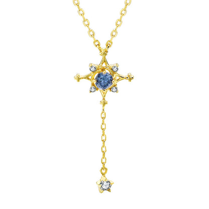 Japanese Style 925 Silver 14K Gold Plated Pendant Necklace