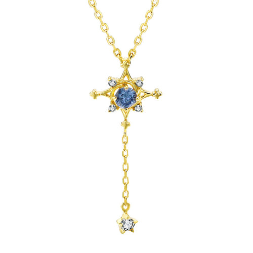 Japanese Style 925 Silver 14K Gold Plated Pendant Necklace