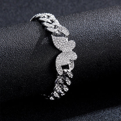 Hip-Hop Style Cuban Link Bracelet for Couples
