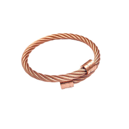 Men's Steel Wire Bracelet - Hip Hop Punk Fashion Accessory