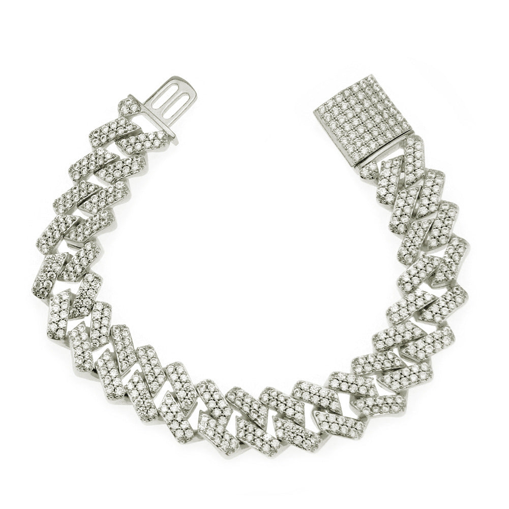 Miami Cuban Link Bracelet - Men's Rock Hip Hop Jewelry