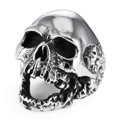 Skull Ring, Ghost Head Ring, Stainless Steel Punk Ring
