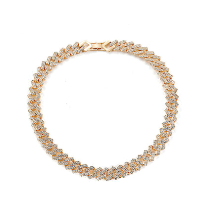 Vintage Hip-Hop Diamond Cuban Necklace for Men