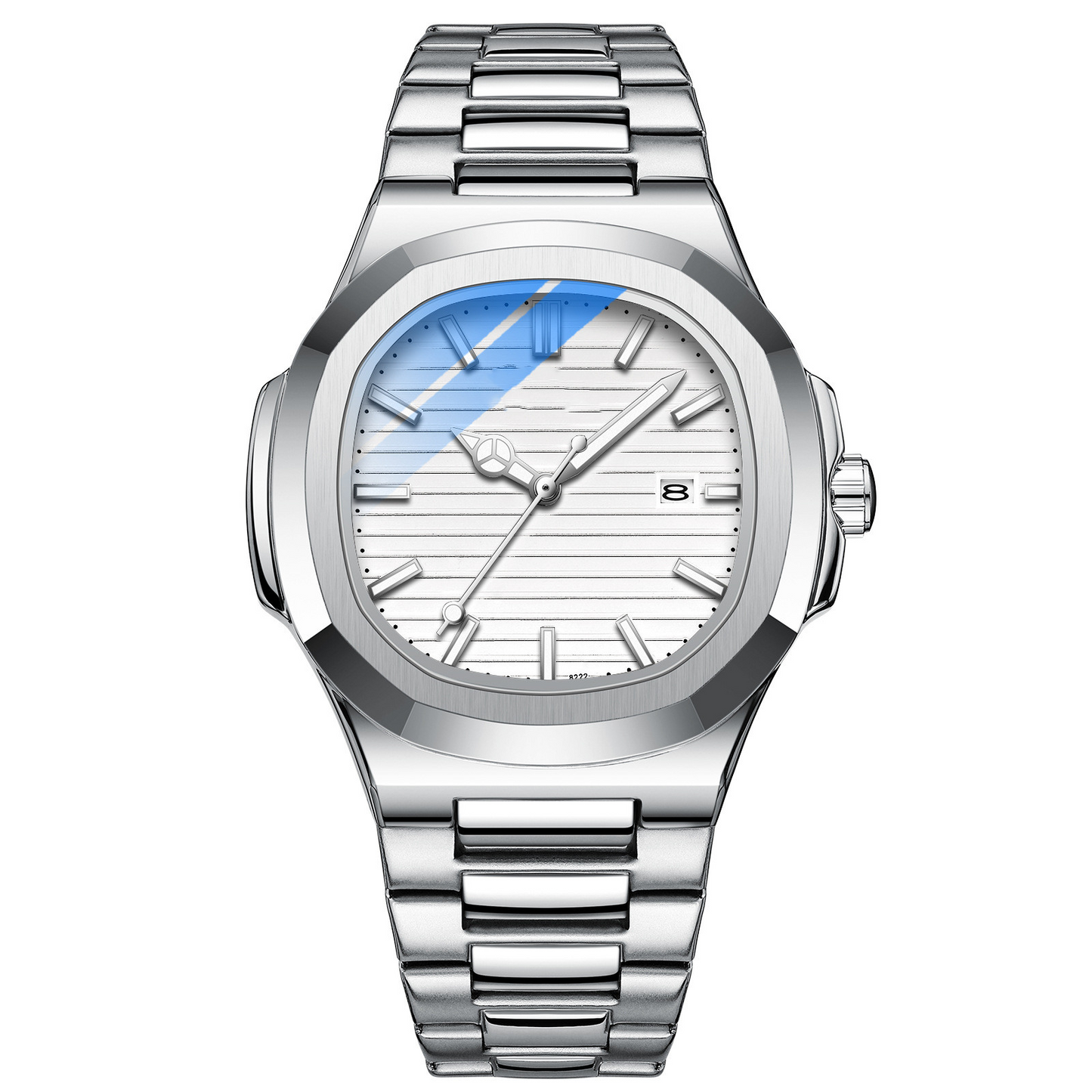 Men's Luminous Steel Strap Waterproof Watch