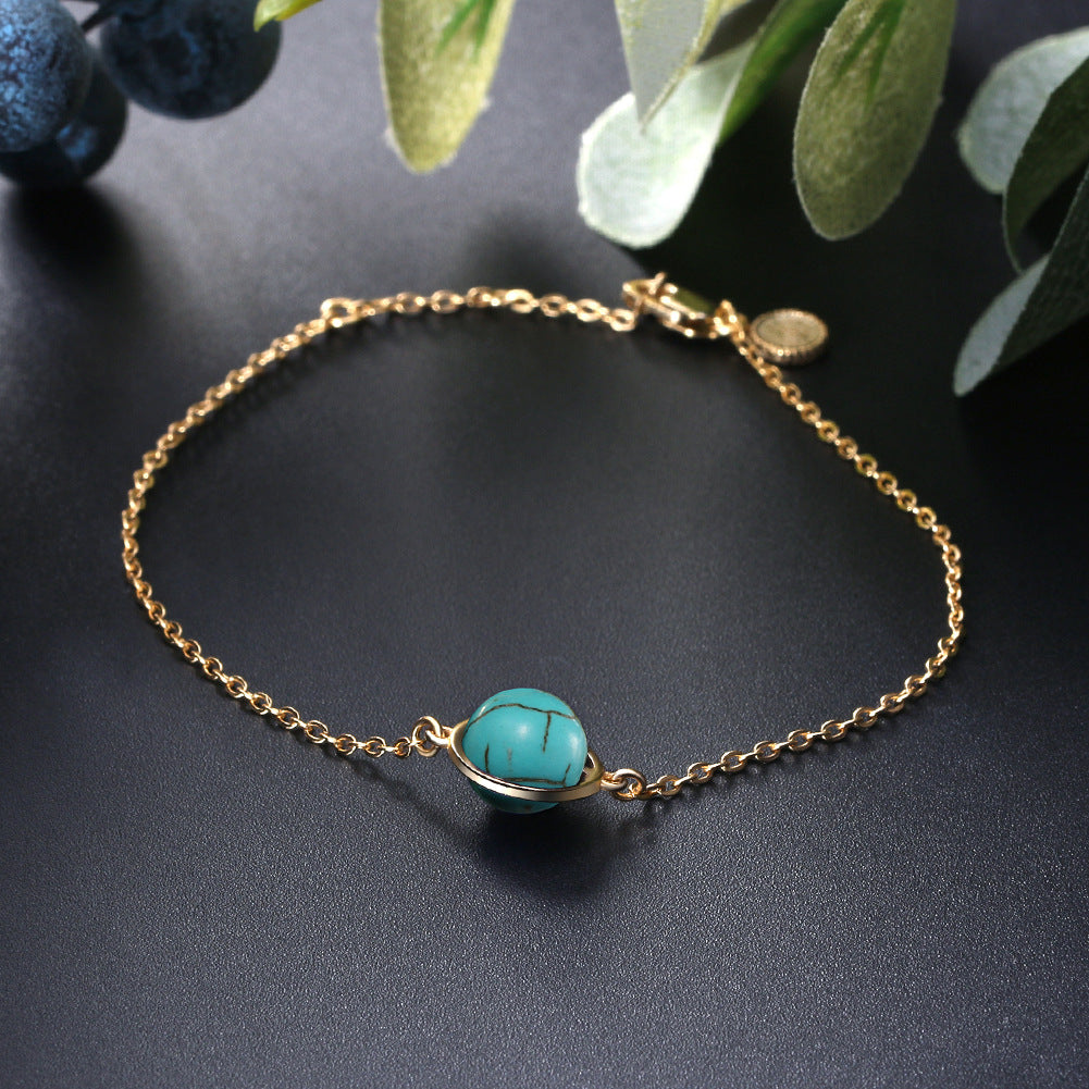 S925 Silver Bracelet with Pearl and Gemstone Accents