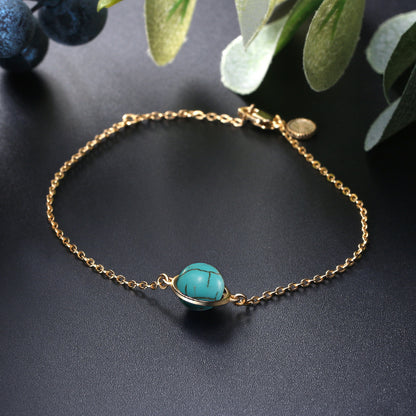 S925 Silver Bracelet with Pearl and Gemstone Accents