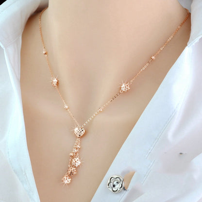 925 Silver Tassel Pendant Necklace