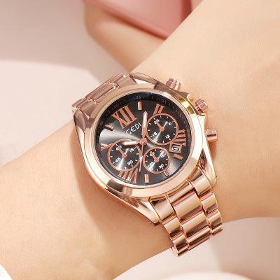 GEDI Steel Band Women's Waterproof Fashion Watch