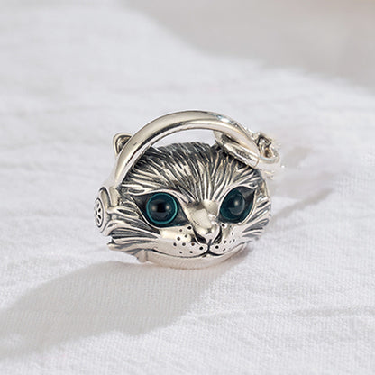 Personalized Cat Pendant Hip Hop Punk Necklace
