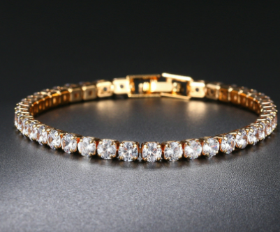 4mm Zirconia Single Row Hip Hop Necklace