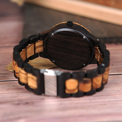 BOBO BIRD All-Wood Quartz Waterproof Men's Watch