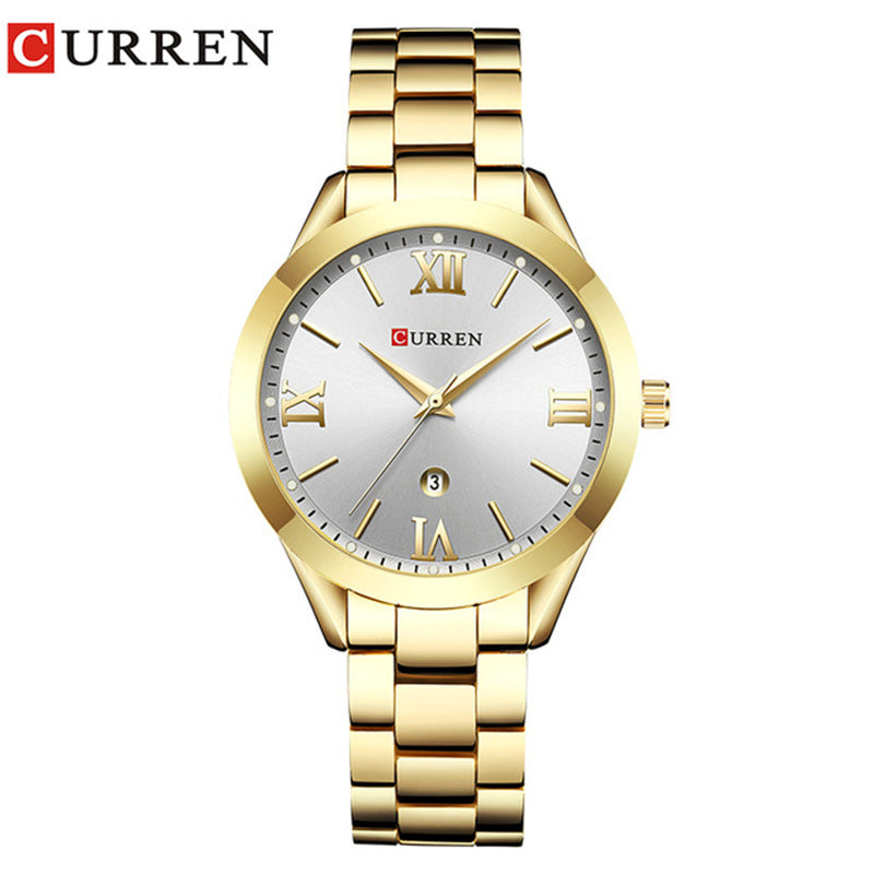 CURREN 9007 Women's Waterproof Quartz Watch with Calendar
