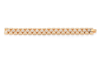 Hip Hop Cuban Chain Diamond Watch Band (EU/US Style)