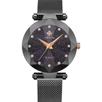 Waterproof Quartz Watch with Mesh Band