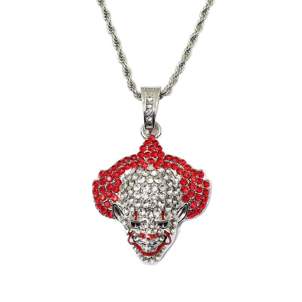 Clown Necklace and Pendant - Hip Hop Style