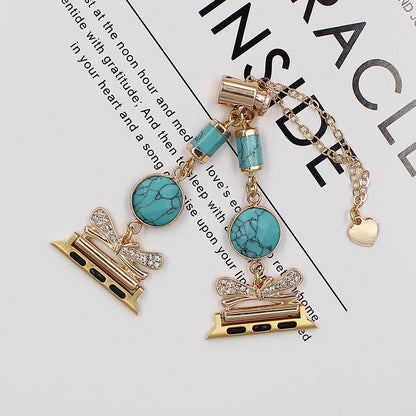 Original Design Alloy Watch with Stone Strap