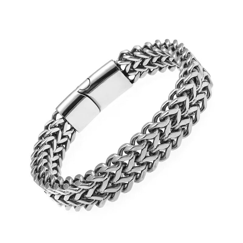 Hip-Hop Style Double-Sided Woven Men's Bracelet