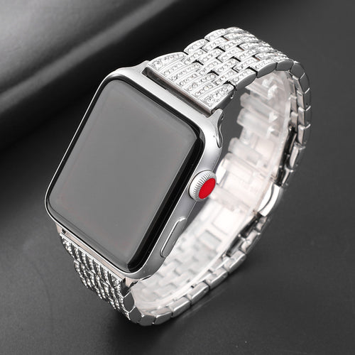 Stainless Steel Diamond Watch Strap