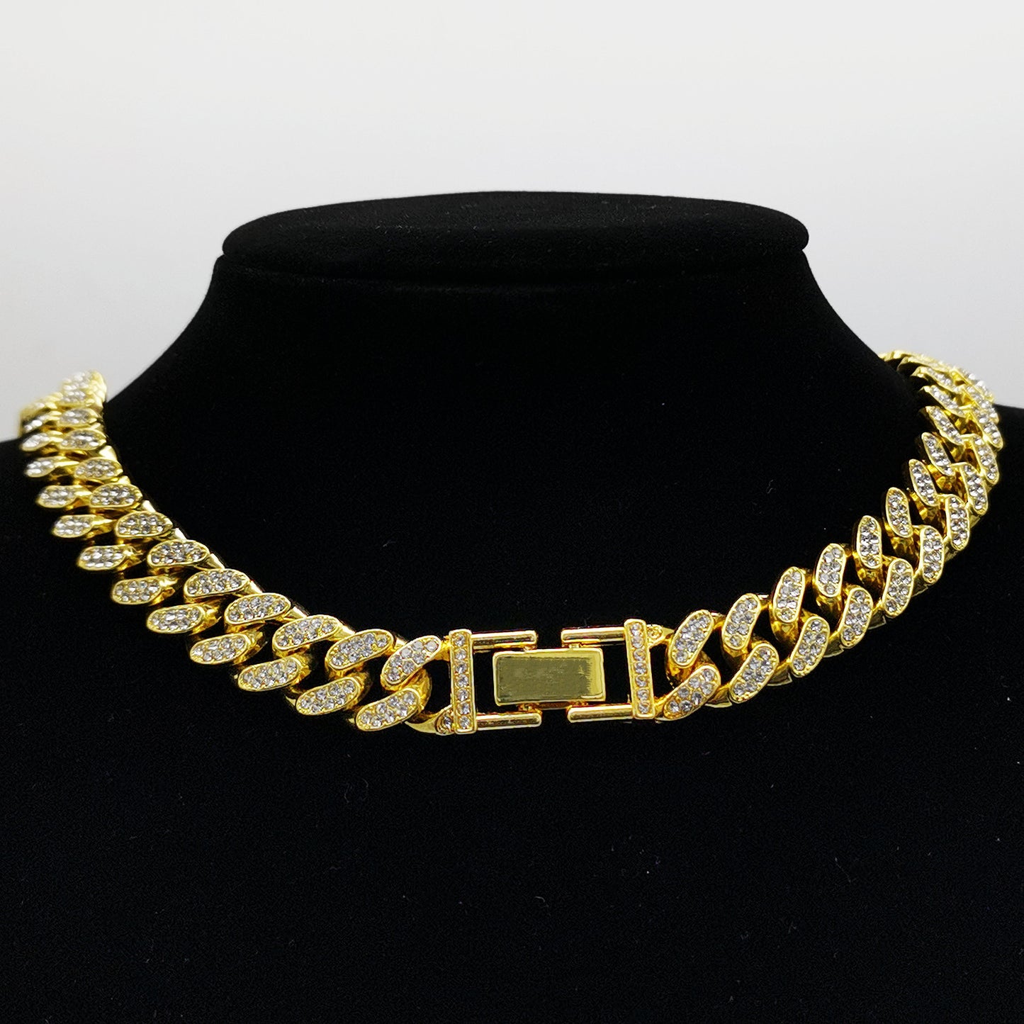 13mm Flat Cuban Link Diamond Bracelet for Hip Hop