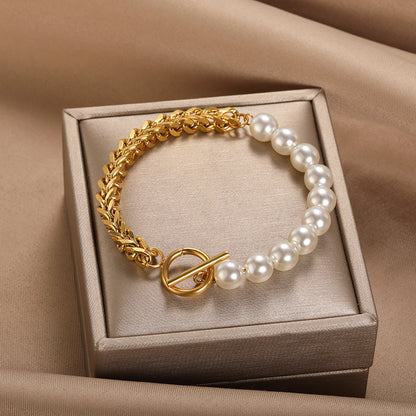Stainless Steel OT Buckle Bracelet for Women
