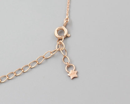 Japanese Style S925 Silver Shell Zircon Heart Necklace
