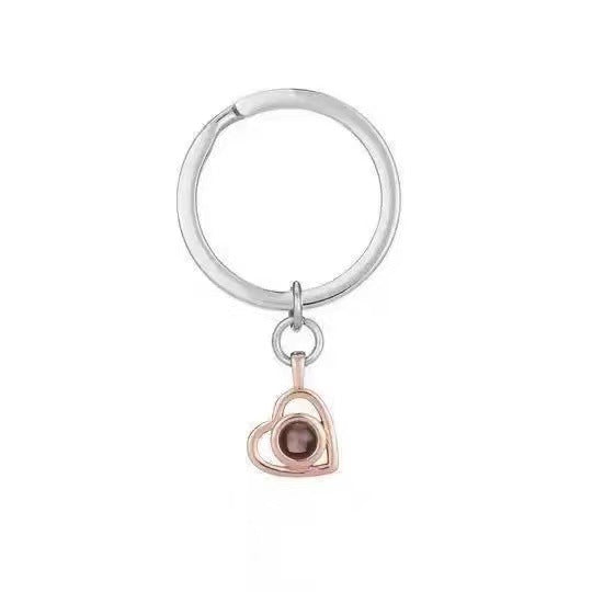 S925 Silver Heart Necklace with Custom Photo Pendant