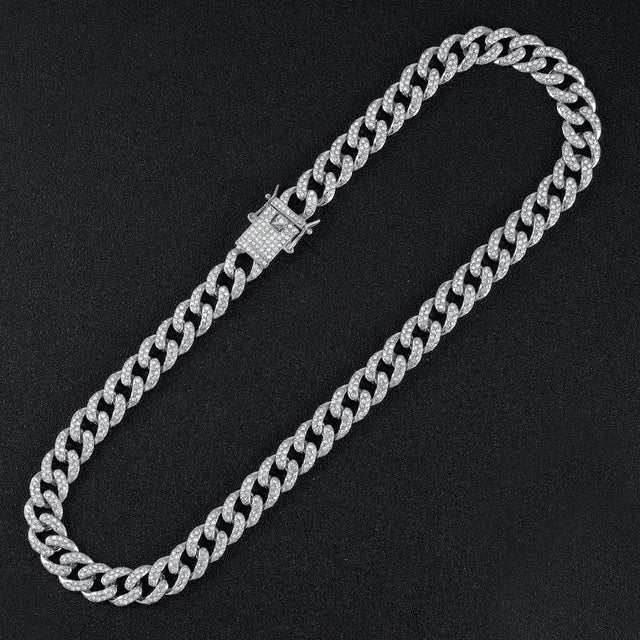 Diamond Cuban Necklace for Couples - Hip-Hop Style