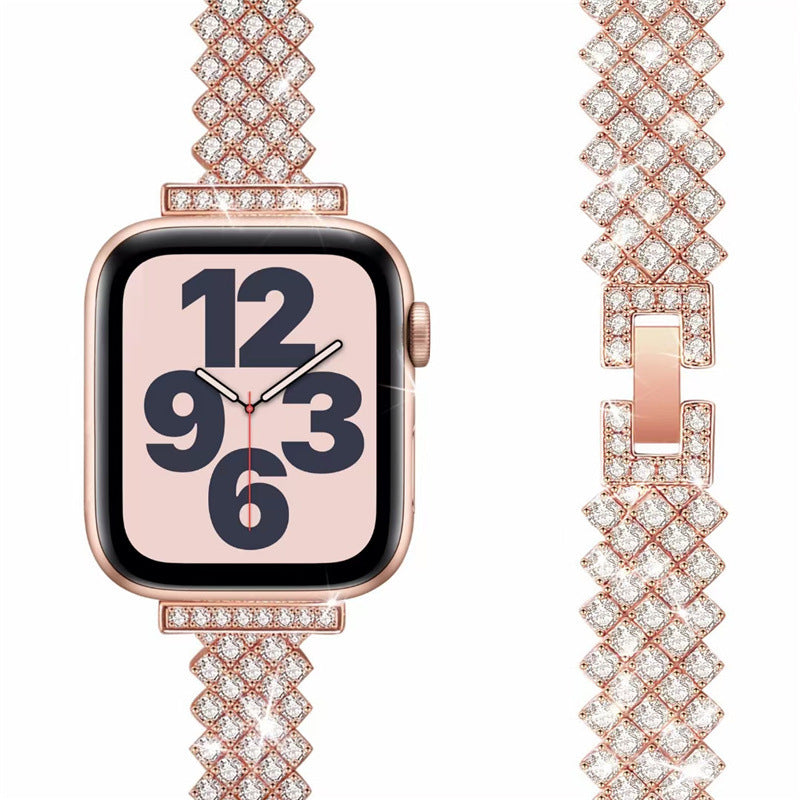 Metal Rhinestone Diamond Watch Strap