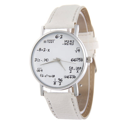 Trendy Women's Quartz Watch with Leather Strap