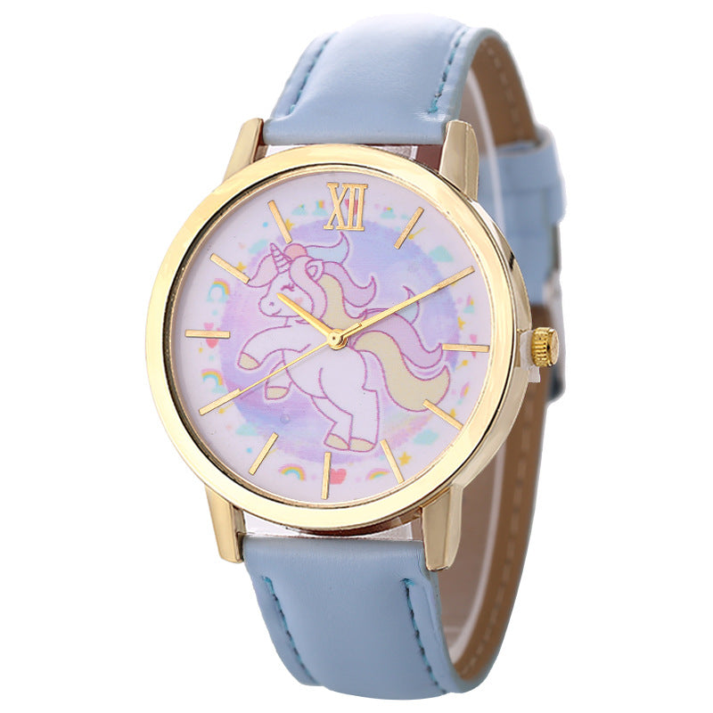 Fashionable Women's Casual Unicorn Quartz Watch