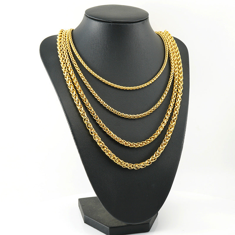 Cross-Border Stainless Steel Hip Hop Chain Necklace