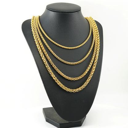 Cross-Border Stainless Steel Hip Hop Chain Necklace