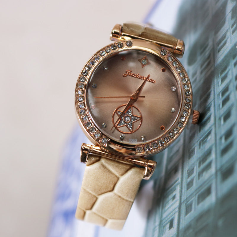 Starry Sky Women's Watch - Minimalist Vintage Style