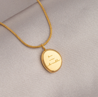 18K Gold Plated Butterfly Necklace with Ceramic Pendant