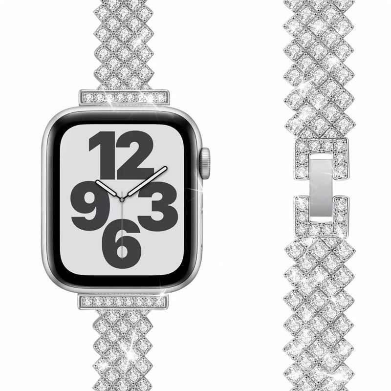 Metal Rhinestone Diamond Watch Strap